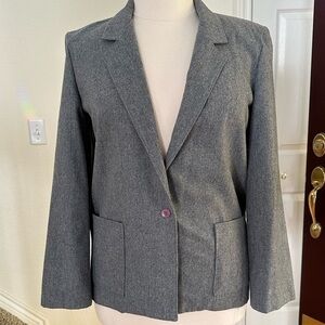 New Attitude size 14. Vintage. Gray blazer.